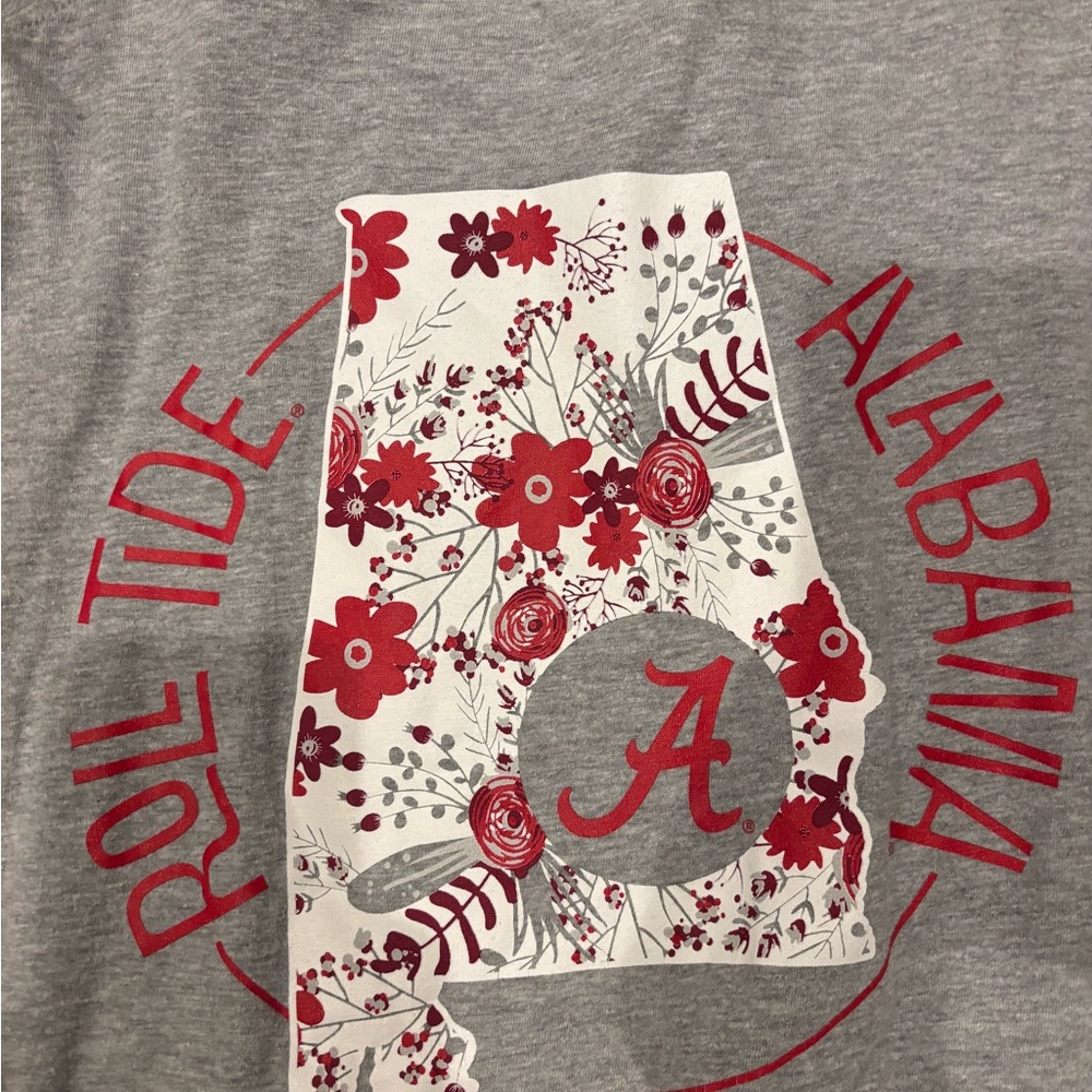 Champion Gray and Red Alabama Tee